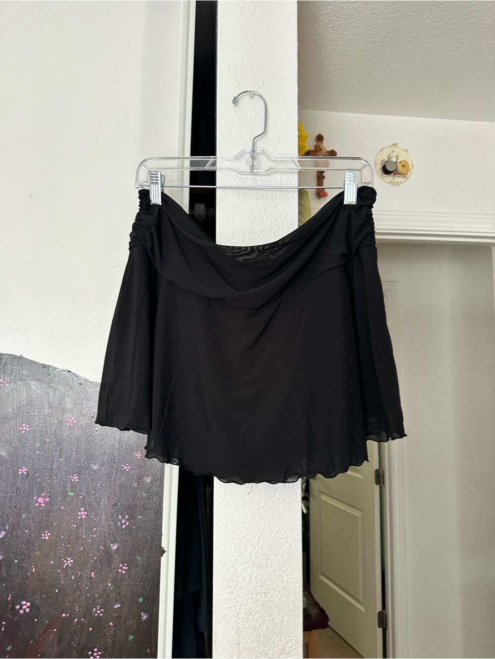 American Eagle Outfitters Black Flowy Mini Skirt